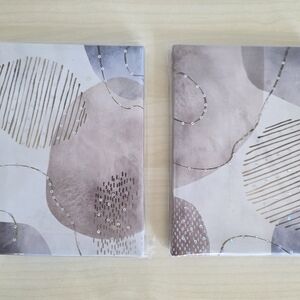 Special Moments Small Canvas Art Prints with Sequins - Matching Set of 2 - 6x9"